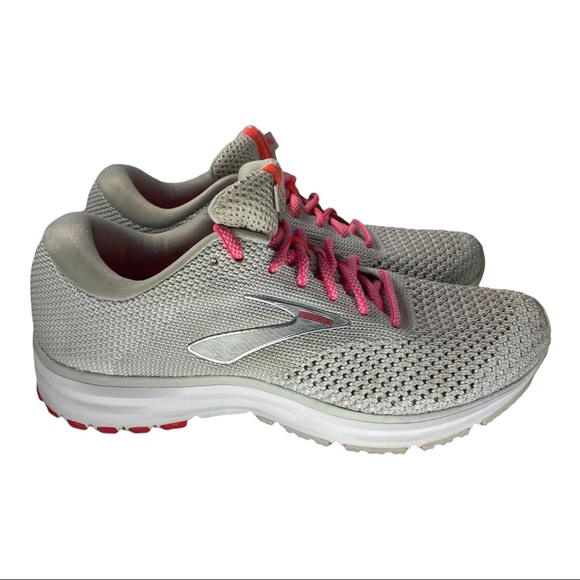 Brooks Running Women’s Revel 2 Grey and Pink Size 9 - Picture 1 of 8